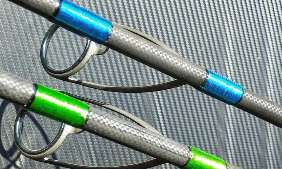 Anneaux Fuji bipattes, blank et ligatures personnalisées.